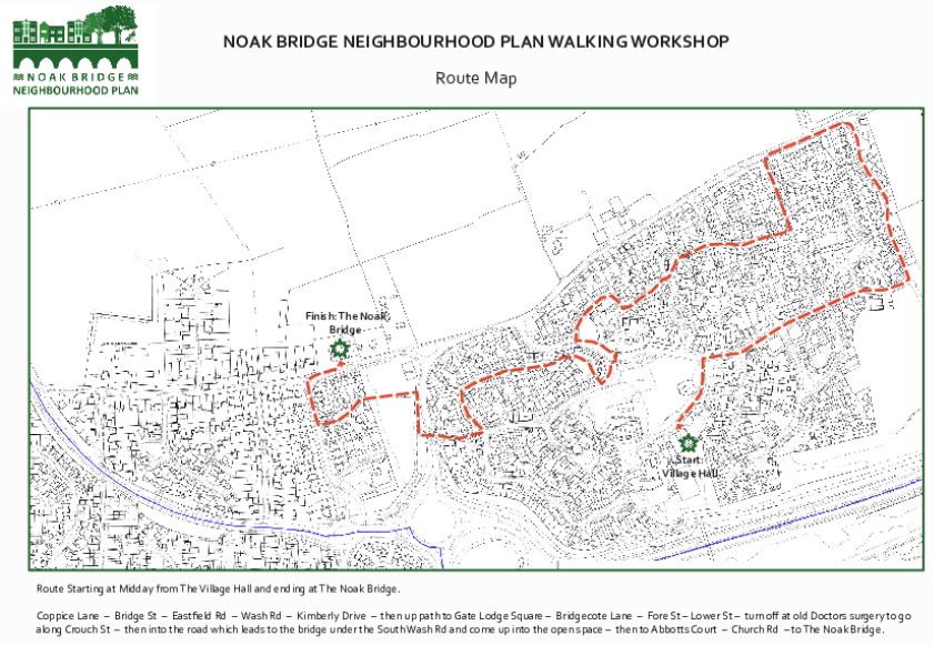 Walking Workshop Route Map